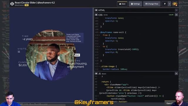 LIVE: React Circular Slider | @keyframers 4.2