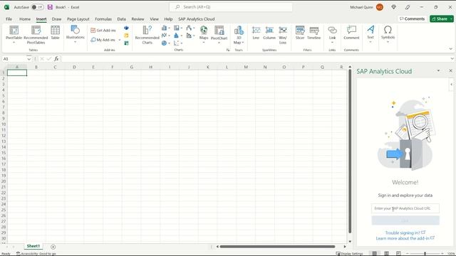 Activating the SAC Add-in for Microsoft Office смотреть онлайн