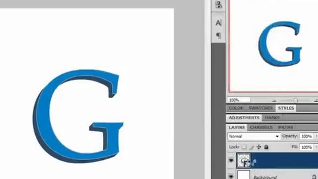 Texto em 3D Simples no Photoshop CS4 смотреть онлайн