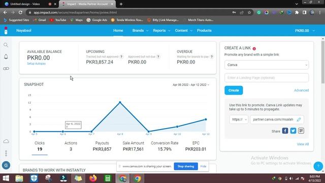 How I Earned PKR 3,857.24 Using Canva? | Canva Affiliate For Beginners смотреть онлайн