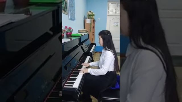 Е.Дога "Зимний вальс" (c - moll) Исполняет Рахимжанова Диёра. смотреть онлайн