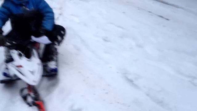 Снегокат с мотором, своими руками смотреть онлайн