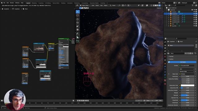 Geometry Nodes Procedural Craters Blender Tutorial смотреть онлайн