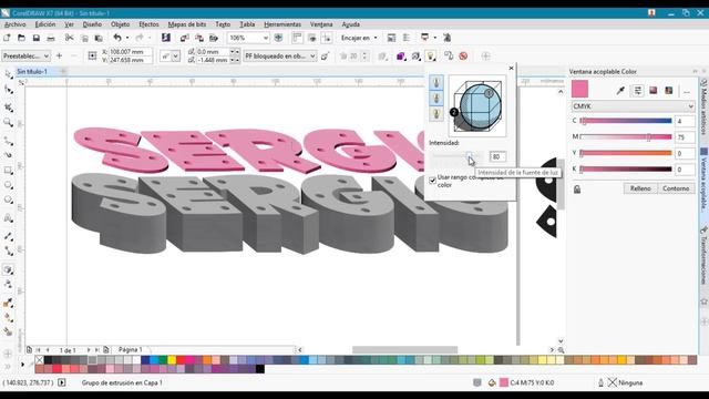 Efecto Acrilico - CorelDRAW X7 смотреть онлайн