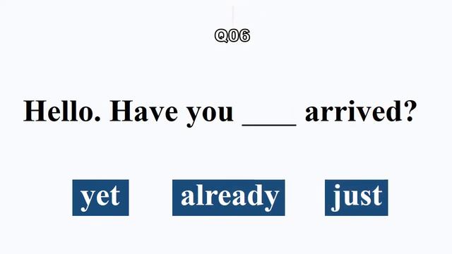 GRAMMAR QUIZ | Just or already or yet 🤔| Test Your English смотреть онлайн