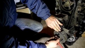 44  Снятие шкива коленвала двигателя  Джили МК  копия  двгателя TOYOT A4 FE