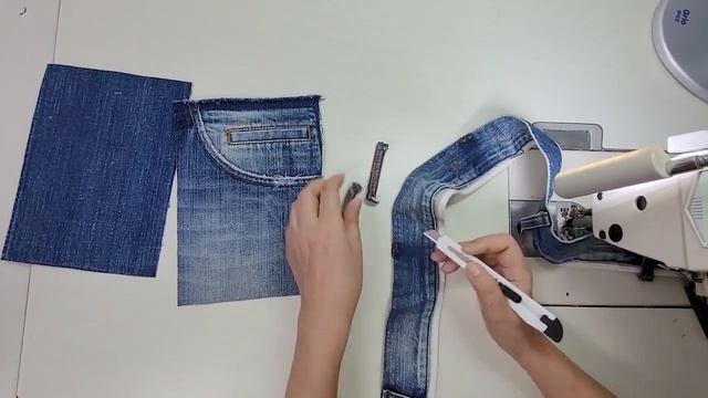 DIY 남은 청바지 조각으로 폰가방 만들기/Making mini crossbody bag out of pieces of jeans/phone purse bag/미니 크로스백 смотреть онлайн