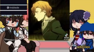 Fandoms react to Dazai Osamu 2/4 bsd