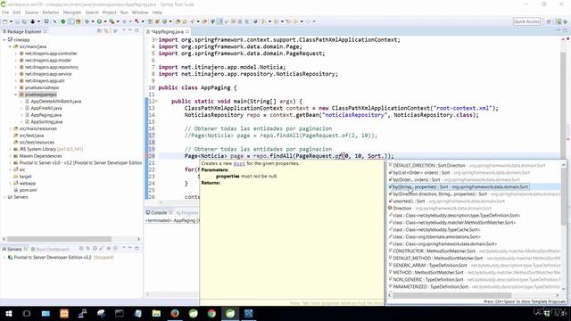 Desarrollo web con Spring Boot 2 & Spring Framework 5 -27/7 Método findAll con paginación y orderna смотреть онлайн