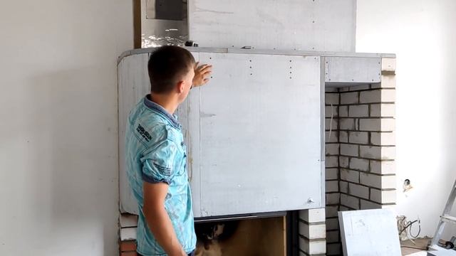 Камин за миллион часть 2. Первая протопка камина. Строительство короба. смотреть онлайн