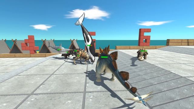 I Helped Aquatics Defeat The Dinosaurs To Rescue Choo Choo Charles - Animal Revolt Battle Simulator смотреть онлайн