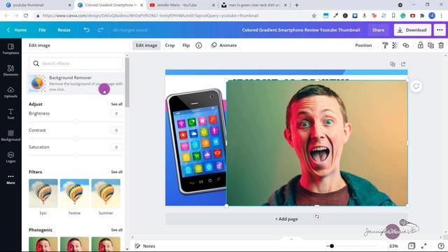 How to Make a YouTube Thumbnail for FREE: Canva Tutorial | Sellable Skills смотреть онлайн