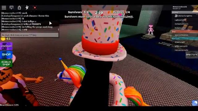 ROBLOX BEAR HORROR GAME WARNING! смотреть онлайн