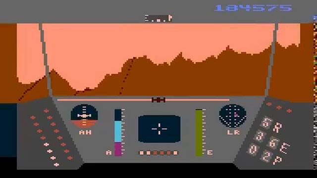 Rescue On Fractalus! (ATARI 800XL) Gameplay