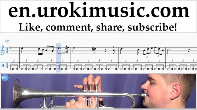 How To Play Trumpet Schubert - Ave Maria Tabs Part#2 Um-b352