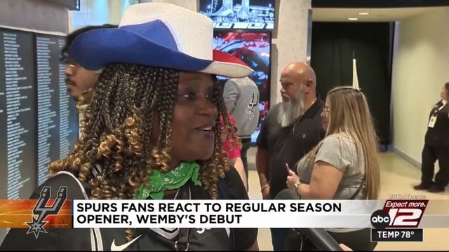 Spurs fans react to regular season opener, Wemby's debut смотреть онлайн