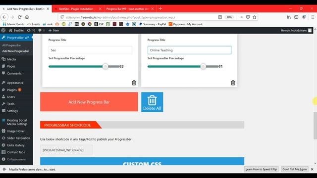 Create Animated Skills Bar with Plugin | Animated Progress Bar | Wordpress Tutorial | Urdu | Hindi смотреть онлайн