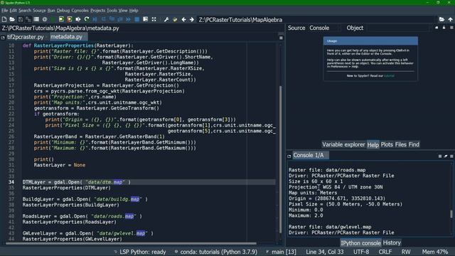 Tutorial: Map Algebra with PCRaster in Python смотреть онлайн