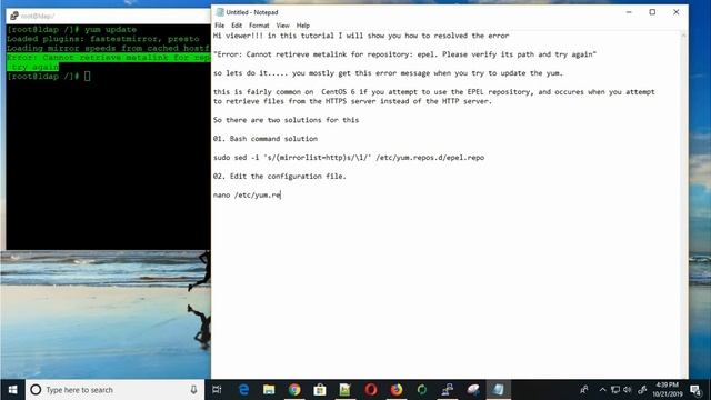 How to resolve Error:cannot retrieve metalink for repository EPEL on CentOS 6 смотреть онлайн