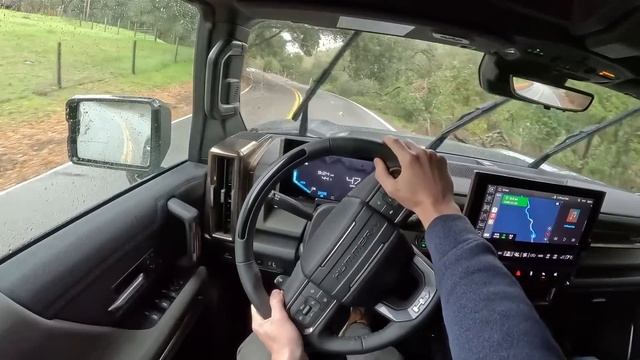 2024 GMC Hummer EV SUV - Rainy POV First Drive (Binaural Audio) смотреть онлайн