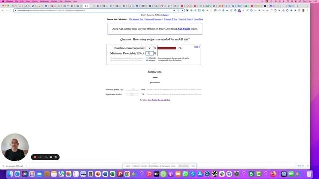 Sample Size Calculator - Experimentation - A/B Testing смотреть онлайн