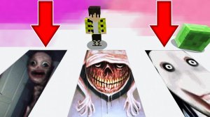 Выбери правильную яму МОСТОВОЙ ЧЕРВЬ или ДЖЕФФ УБИЙЦА или ЗАБЫТЫЙ РЕБЕНОК в МАЙНКРАФТ