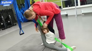 растяжка на самой тяжёлой резинке,моя тренировка в 5 лет с тренером Брагиной И.Р.