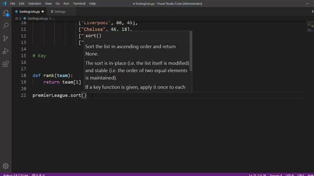 Sorting Lists In Python Arabic Tutorial || Key And Reverse Usage смотреть онлайн