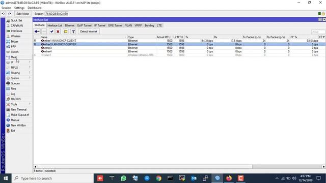 DHCP Client & DHCP Server Configuration In MikroTik Router