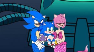Mermaid's Love : Sonic Mermaid Rescue Amy Rose Mermaid - Sonic the Hedgehog 2 Animation