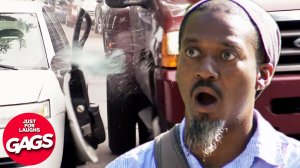 Ex Girlfriend Wrecks His Car - Just For Laughs Gags | Бывшая девушка разбила его машину - просто для