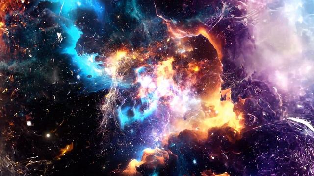 Neon Space Abstract Animation Galaxy Background 4K Meditation Wallpaper|Космос Анимация