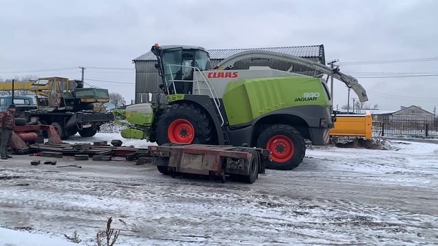 Доставка кормоуборочного комбайна с наработкой CLAAS JAGUAR 930 в Харьковскую область с Германии смотреть онлайн