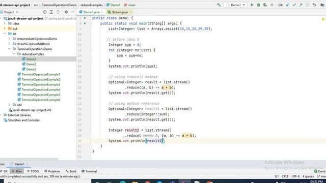 Java 8 Stream API | Terminal operation examples | reduce() method | Stream.reduce() смотреть онлайн