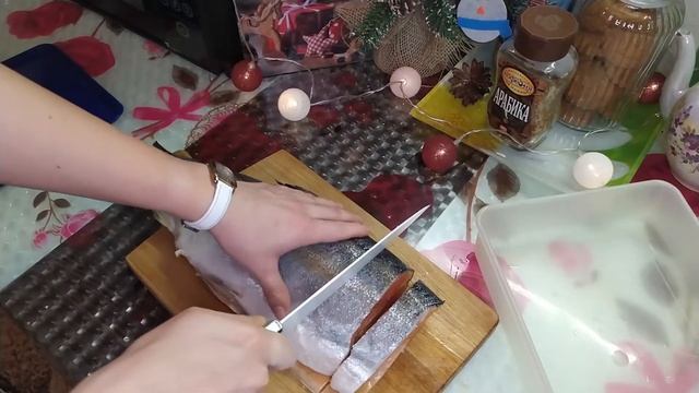 Рецепт самого вкусного лосося в духовке на Новый год. Рыба в духовке. смотреть онлайн