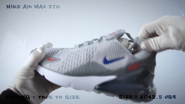 Nike Air Max 270 'Grey' (review) - UNBOXING & ON FEET смотреть онлайн