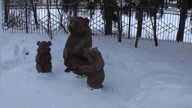Усадьба Захарово. Поляна Сказок с резными фигурами смотреть онлайн