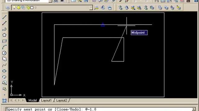 AutoCAD 2016 Accurate Input Exercise And Review - level 1, lesson 4, exercise 6 смотреть онлайн