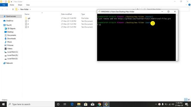 How to upload files in github using git commands - Tamil смотреть онлайн