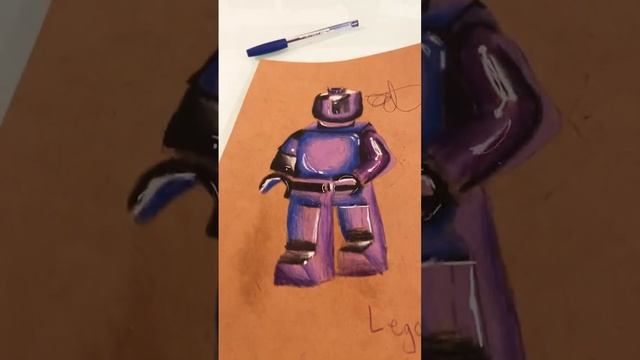 Drawing that one Lego man #fypシ смотреть онлайн