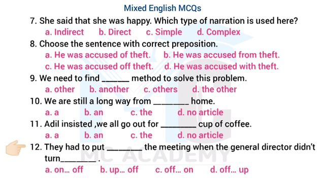 PMC-MDCAT 2022 Practice Tests | Miscellaneous English MCQs | Answers with Reasons & Explanation смотреть онлайн