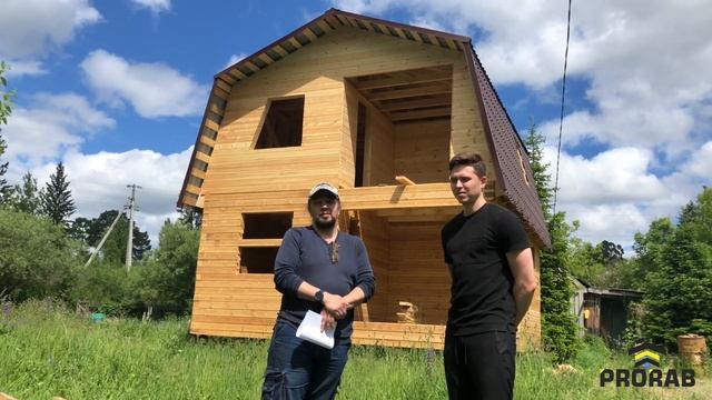 Отзыв заказчика. Дачный дом из профилированного бруса в Богашёво. смотреть онлайн