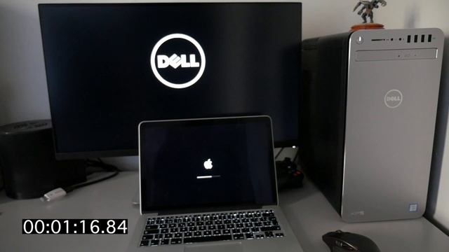 DELL XPS 8910 vs MacBook Pro late 2015 STARTUP смотреть онлайн