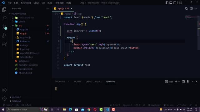 Use Ref Hook | React Js Tutorial For Beginners | #15 смотреть онлайн