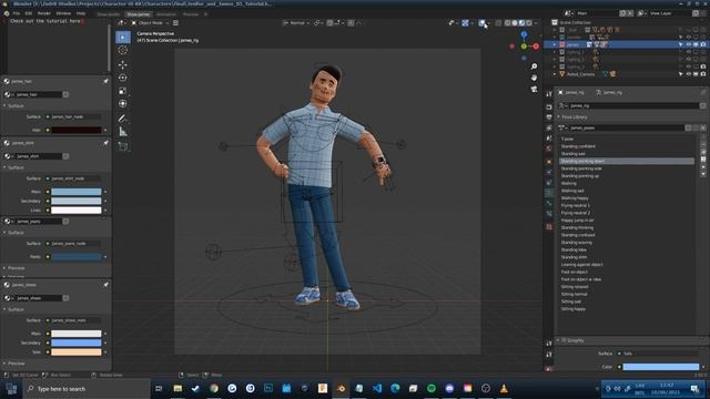 Blender - 3D Illustration Character UI Kit Library Tutorial смотреть онлайн