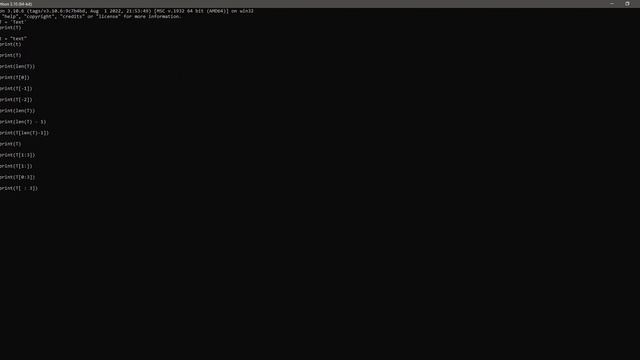 String Object Type in Python смотреть онлайн