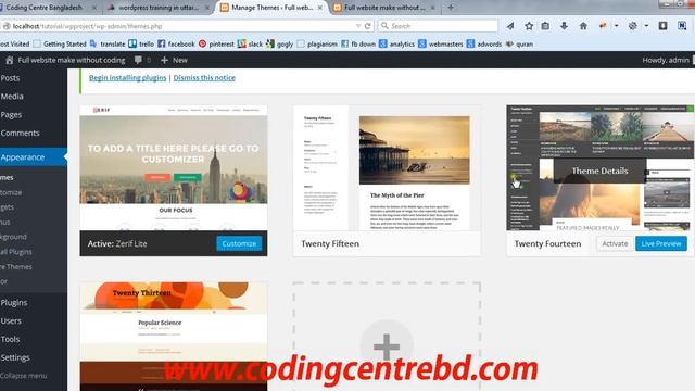 Wordpress admin panel смотреть онлайн