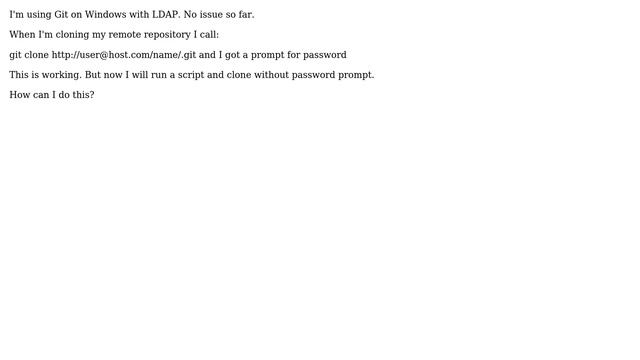 DevOps & SysAdmins: Git clone with user and password смотреть онлайн