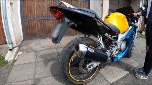 Honda CBR 600 F4 sound exhaust shark