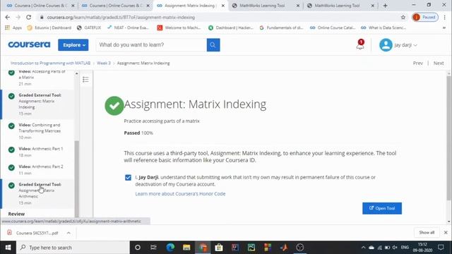 Introduction to programming with MATLAB || COURSERA || Week 3 Assignment Answers.. смотреть онлайн